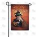 America Forever Happy Halloween Garden Flag Double Sided Vertical 12.5 x 18 inches for Outdoors Yard Lawn Halloween Decor Witch Hat Garden Flag Black Cauldron Halloween Decoration