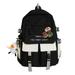 Backpacks School Backpack with Pendant Badge Waterproof Laptop Computer Backpack Travel Bag for Boys Girls Students