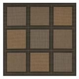 Couristan Recife Summit Area Rug 8 6 Square Cocoa-Black