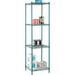 Nexel Poly-Green 4 Tier Wire Shelving Starter Unit 24 W x 21 D x 86 H