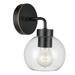 Globe Electric Bangor 1-Light Oil Rubbed Bronze Outdoor Wall Sconce with Clear Glass Shade 44615