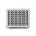 Cast Aluminum Floor Register with No Holes | Modern Design Heavy Duty Cast Aluminum | Size 9 X 12 VR-100 | White