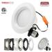 TORCHSTAR 4 Inch Dimmable Recessed LED Downlight 10W White Trim Interchangeable 800lm 2700K Soft White