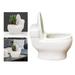 Toilet Shaped Flower Pot Planter Pot Succulent Planter Cute Ceramic Cactus Planter Succulent Pots Statue Vase with Drainage Hole - 13x15.6x9cm