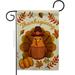 Ornament Collection 13 x 18.5 in. Pilgrim Turkey Garden Flag with Fall Thanksgiving Double-Sided Decorative Vertical Flags House Decoration Banner Yard Gift