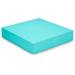 Pack Of 25 10 X 10 X 2 Solid Matte Turquoise Box Lids W/Clean White Interior