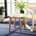 SAFAVIEH Outdoor Collection Menria Side Table Natural/Beige