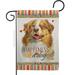 Breeze Decor G160240-BO Yellow Australian Shepherd Happiness Animals Dog 13 x 18.5 in. Double-Sided Decorative Vertical Garden Flags for House Decoration Banner Yard Gift