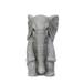 Luxen Home WHST1438 MgO Sitting Elephant Statue Gray
