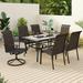 Sophia & William 7 Pieces Wicker Rattan Outdoor Patio Dining Set