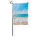 SIDONKU Blue Sky Beach and Tropical Sea Colorful Ocean Hot Sun Garden Flag Decorative Flag House Banner 12x18 inch