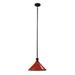 Elk Home - Boulton - 1 Light Pendant-9 Inches Tall and 14 Inches Wide-Red Finish