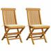 Dcenta Set of 2 Wooden Garden Chairs with Cream Cushion Teak Wood Foldable Outdoor Dining Chair for Patio Balcony Backyard Outdoor Indoor Furniture 18.5in x 23.6in x 35in