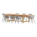 International Home Miami Corp Amazonia 9-Piece Patio Dining Set in Gray