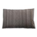 Ahgly Company Outdoor Rectangular Mid-Century Modern Lumbar Throw Pillow 13 inch by 19 inch