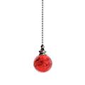 Papaba Ceiling Fan Pendant Colorful Crystal Ice Crack Ball Hanging Fan Switch Pendant Home Ornaments Decor