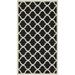 Safavieh Courtyard Amber Quatrefoil Indoor/Outdoor Area Rug 2 7 x 5 Black/Beige