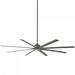 Minka-Aire Xtreme H2O 84-Inch 8-Blade Ceiling Fan in Smoked Iron Finish W/ Smoked Iron Blades - F896-84-SI