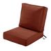 Classic Accessories Montlake 47 x 25 Heather Henna Rectangle Lounge Outdoor Seating Cushion Chair with Fade Resistant