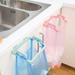 Yesbay Kitchen Cabinet Door Back Garbage Trash Bag Towel Hanging Holder Rack Organizer Pink