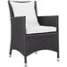 Modern Contemporary Urban Design Outdoor Patio Balcony Dining Chair White Rattan