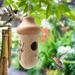 FAFWYP Wooden Hummingbird Feeders for Outdoor Hanging Bird House 4.5 In Outside Pet Cottage for Wren Swallow Sparrow