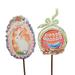 Easter Gallery Sugar Egg Stakes Metal Spring Blessings E22073