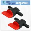 2-Pack 698183 Fuel Shut Off Valve Replacement for Cub Cadet 933R (12A-751-100) Wide Cut Mower - Compatible with 494768 Fuel Cut Off Shut Off Valve