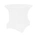 Ultimate Textile (2 Pack) Round Fitted Stretch Spandex Table Cover - for 30 and 36-Inch Round Tables White