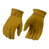 Xelement XG37547 Men s Yellow Lined Full Grain Deerskin Gloves 3X-Large