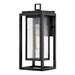 1 Light Medium Outdoor Wall Lantern in Transitional Style 7 inches Wide By 16 inches High-Black Finish-Led Lamping Type-E26 Medium Vintage Lamp Base
