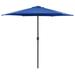 Anself Parasol with Aluminum Pole Folding Fabric Cover Umbrella for Patio Backyard Terrace Poolside Lawn Outdoor Furniture 106.3 x 96.9 Inches (Diameter x H)