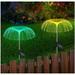 Solar Flower Lights Outdoor Garden Waterproof Topboutique Solar Yard Lights Decorative 7 Color Changing Solar Powered Stake Ligh