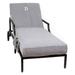 Linum Home Textiles Personalized Standard Size Chaise Lounge Cover with Side Pockets