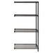 Black Wire Shelving 4-Shelf Add-On Unit - 18 x 48 x 74 in.