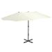 vidaXL Outdoor Umbrella Parasol with Double Top Patio Sunshade Shelter Aluminum