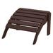 DuroGreen Adirondack Chair Ottoman Made With All-Weather Tangentwood Oversized High End Outdoor Foot Stool No Maintenance Patio Chair Foot Rest Made in the USA Chocolate