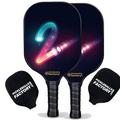 Pickleball Factory Pickleball Paddle Set - Tow Pro Pickleball Paddle Best Pickleball Starter Set Glassfiber Graphite