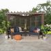 Backyard Discovery Hillsdale Traditional Pergola with Conversation Seating (Indigo)