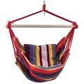 Garden Patio Porch Hanging Cotton Rope Swing Chair Seat Hammock Swinging Wood Outdoor Indoor Swing Seat Chair