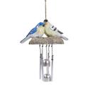 Grandest Birch Wind Chime Bird Decorative Pendant Sweet Sound Hanging Windchime for Home Bird Lovely Durable Bird Wind Chime