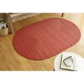 Better Trends Sunsplash 100% Polypropylene 96 x 132 Braided Rug Indoor Use for Adult - Red