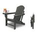 Folding Plastic Adirondack Chair Plastic Adirondack Chairs Weather Resistant Patio Chairs with Cup Holder