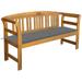 Maboto Garden Bench with Cushion 61.8 Solid Acacia Wood