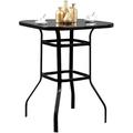 Myron Modern Designed Glass Bar Table For Poolside Use