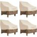 Classic Accessories Veranda Patio Lounge Chair/Club Chair Cover 4-Pack Bundle