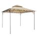 Yescom 10.6 x10.6 Gazebo Top Replacement for 2 Tier Madaga Frame Canopy Cover Patio Garden Yard Light Beige Y00710T01