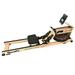 ATAYAL HouseFit Wooden Water Rower Rowing Machine with Bluetooth APP Foldable Rower Machine for Home Use with LCD Monitor Water Resistance Wood Rower Exercise Machine Soft Seat Home Fitness Workout