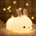 Cute Bunny Night Light for Kids Room Kids Night Light for Bedroom Cute Bunny Lamp Silicone Squishy Girls Night Light Kids Baby Toddler Cute Night