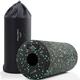 EVEREST FITNESS Foam Roller - Medium Density Level - Foam Rollers for Back Pain or Muscle Massage - Physical Therapy Roll for Legs or Body - Deep Tissue Massage - Black/Green